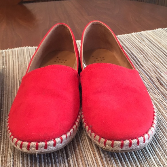Andi Red Slip On Summer Espadrilles - Picture 2 of 8